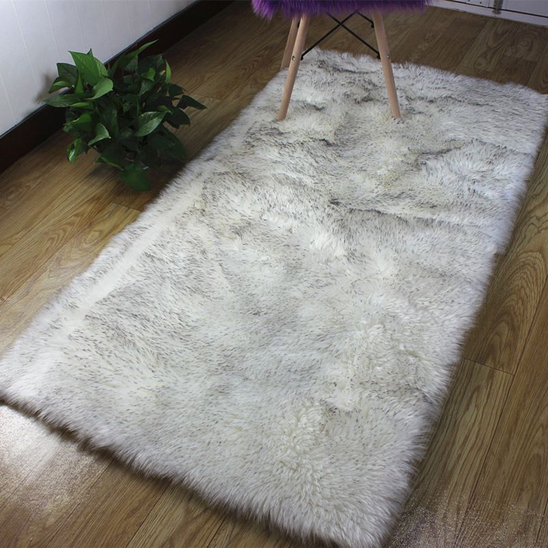 Tapis de couleur unie moderne Polyester Area Tapis de soins Easy Care pour décoration intérieure