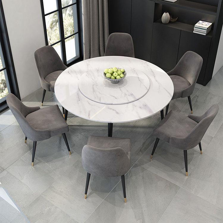 Contemporary Style Round Table Set 1/2/5/7 Pieces Dining Set for Home