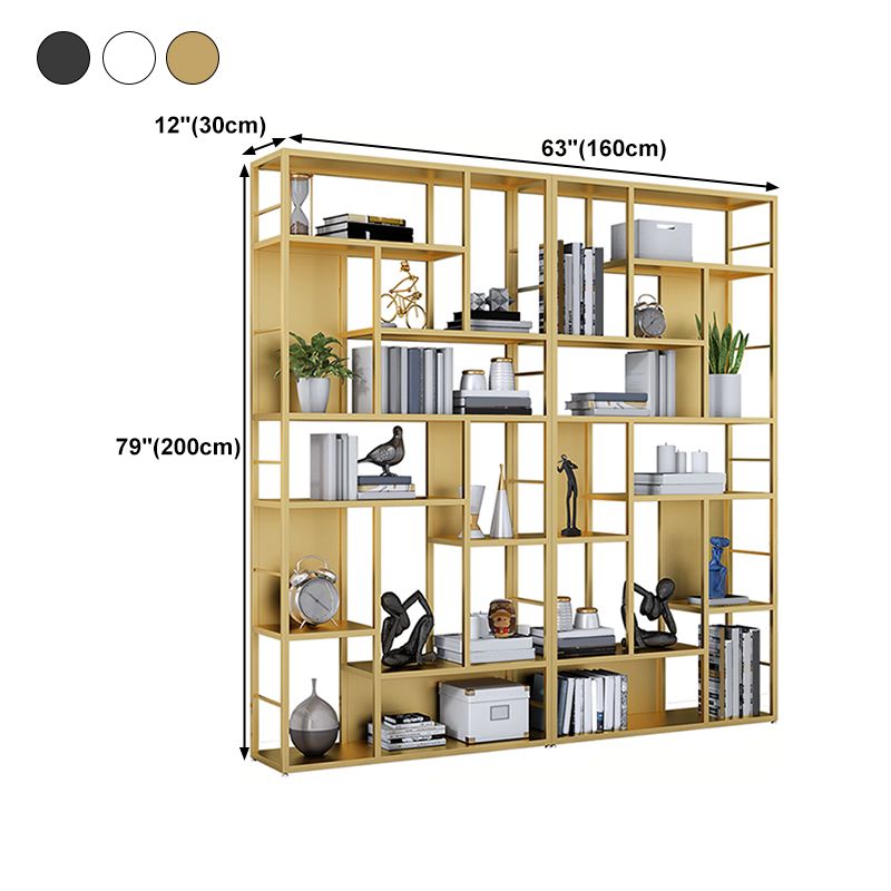 11.81"W Bookcase Contemporary Style Open Back Bookshelf for Home Office