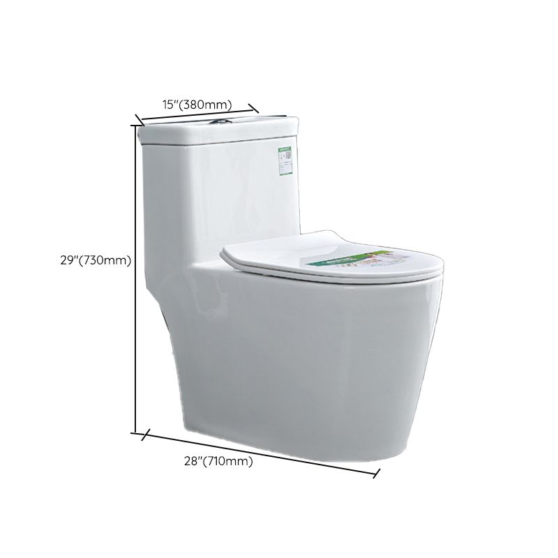 Contemporary 1 Piece Flush Toilet Floor Mounted Urine Toilet (Spray Gun not Included)