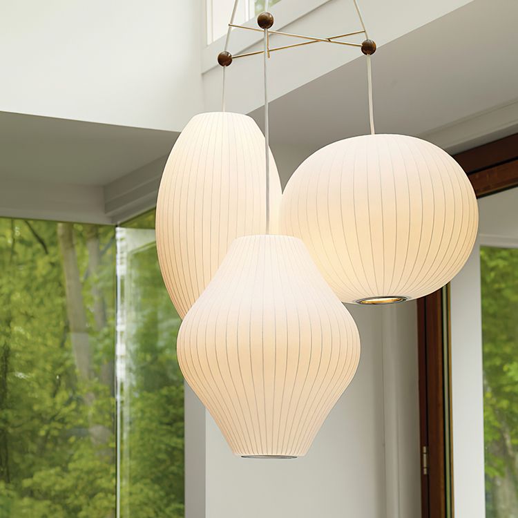 Plafond minimaliste Light Lightern Lantern suspendu avec de l'ombre en tissu