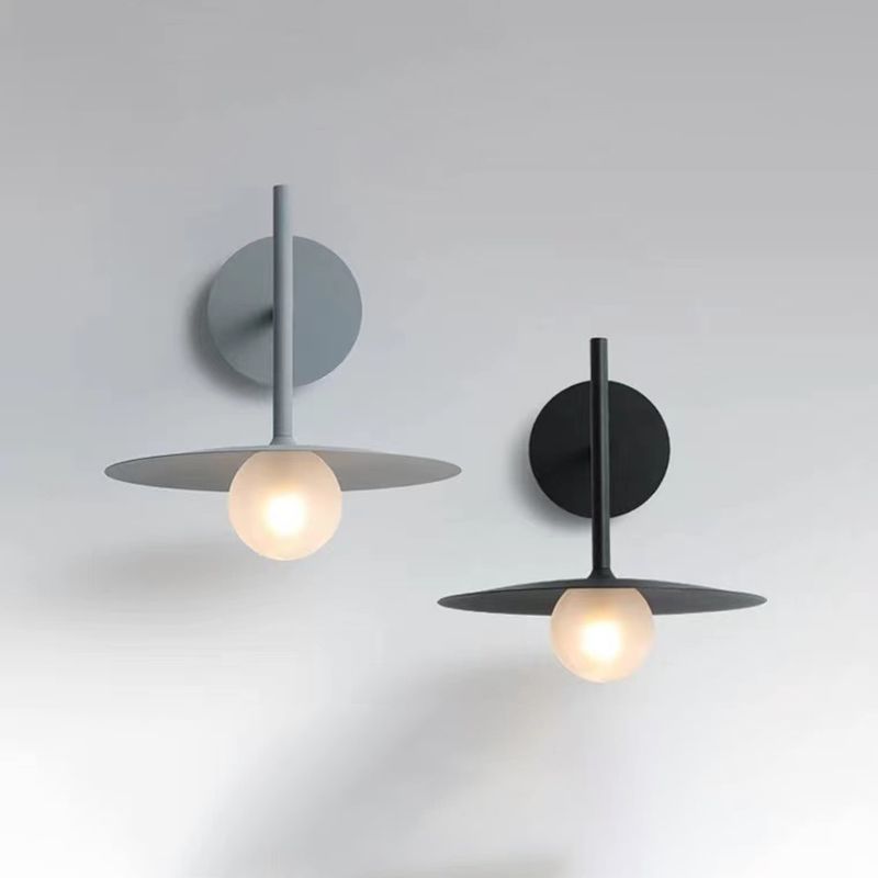 Industrial Style Metal Wall Mount Light Circle Shape Wall Lamp for Living Room