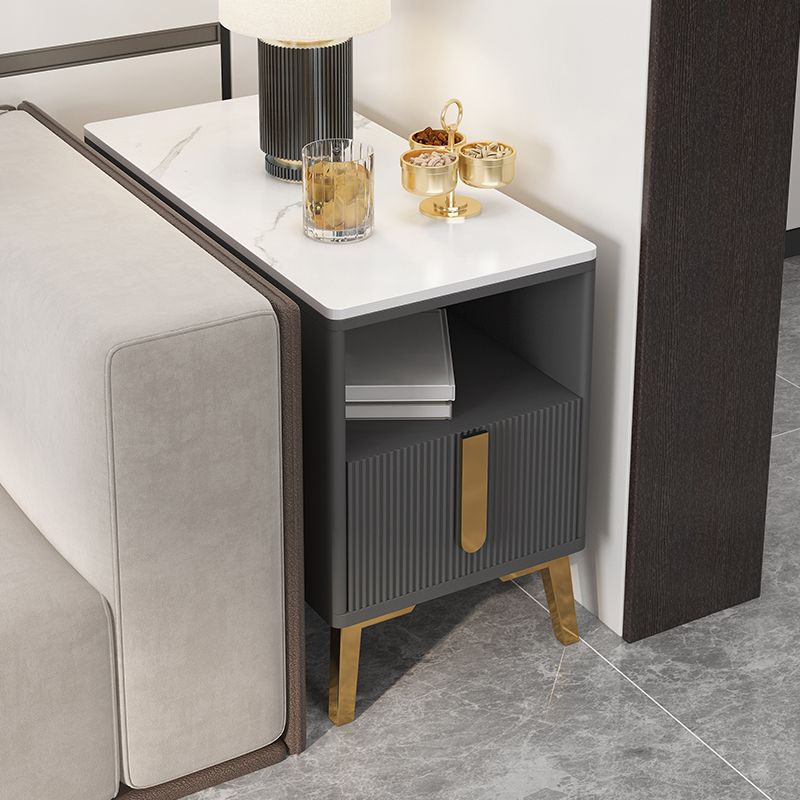 Modernistic Rectangular End Table Wooden Sofa Side Accent Table