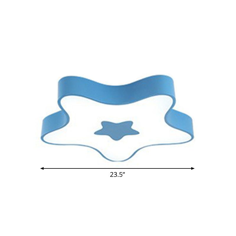 Acryl Star Flush Ceiling Light Cartoon LED Flush Halterung für Childrens Schlafzimmer