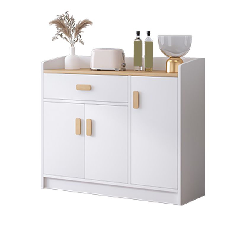 13.77" Wide Accent Chest with Drawer Contemporary Wood Chest with Door
