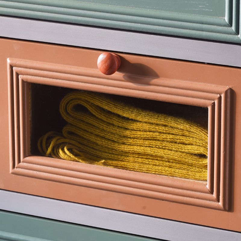 Coastal Storage Chest Solid Wood Storage Chest Dresser with 5/8 Drawers