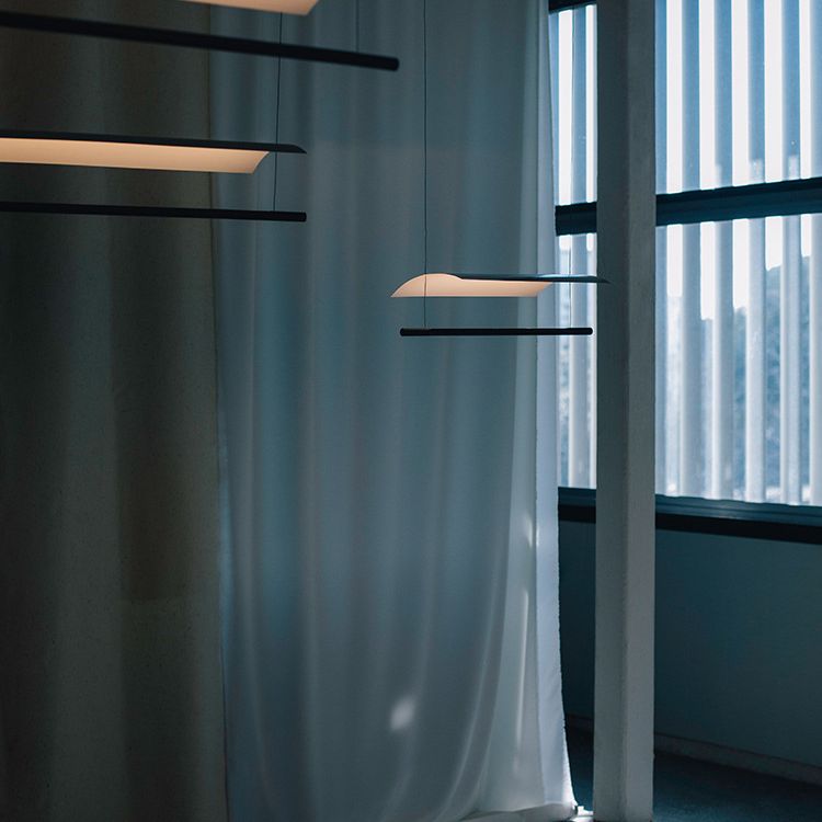 Paper Grandes luces colgantes de cocina Metálicas Simplicidad moderna Luces de araña de la isla para la oficina