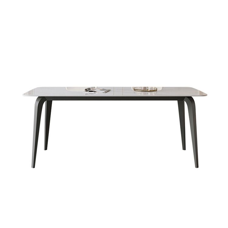 Simplicity Style Furniture Rectangle Stone Dining Room Table for Home
