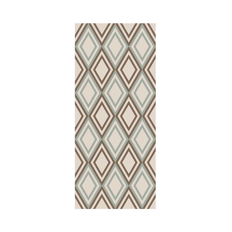Green Trellis Pattern Wallpaper Panels Geometric Modernist Self-Sticking Wall Art