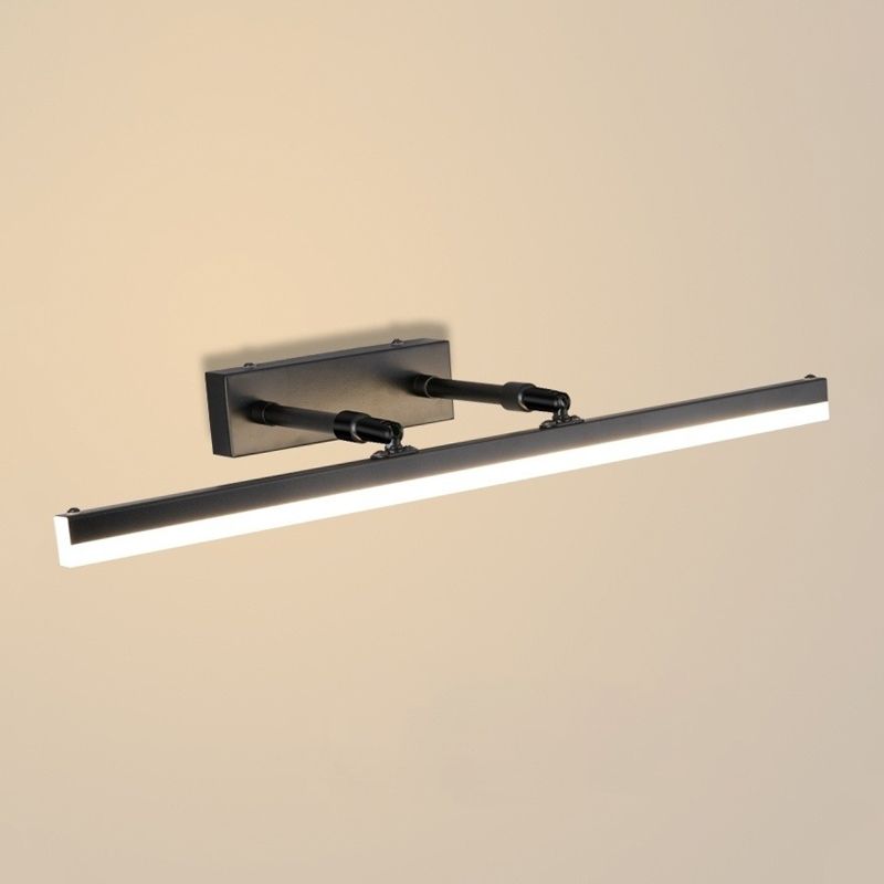 Modern Style Linear Wall Mounted Lamps Metal 1 Light LED Mirror Lights