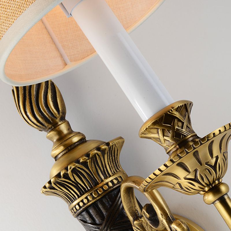 Metal Cone Shape Wall Sconce Modern Style 2 Lights Wall Light Sconce