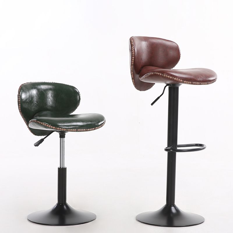 Modern Liftable Bar-stool PU Leather Counter Bar Stool with Metal Legs for Bristol