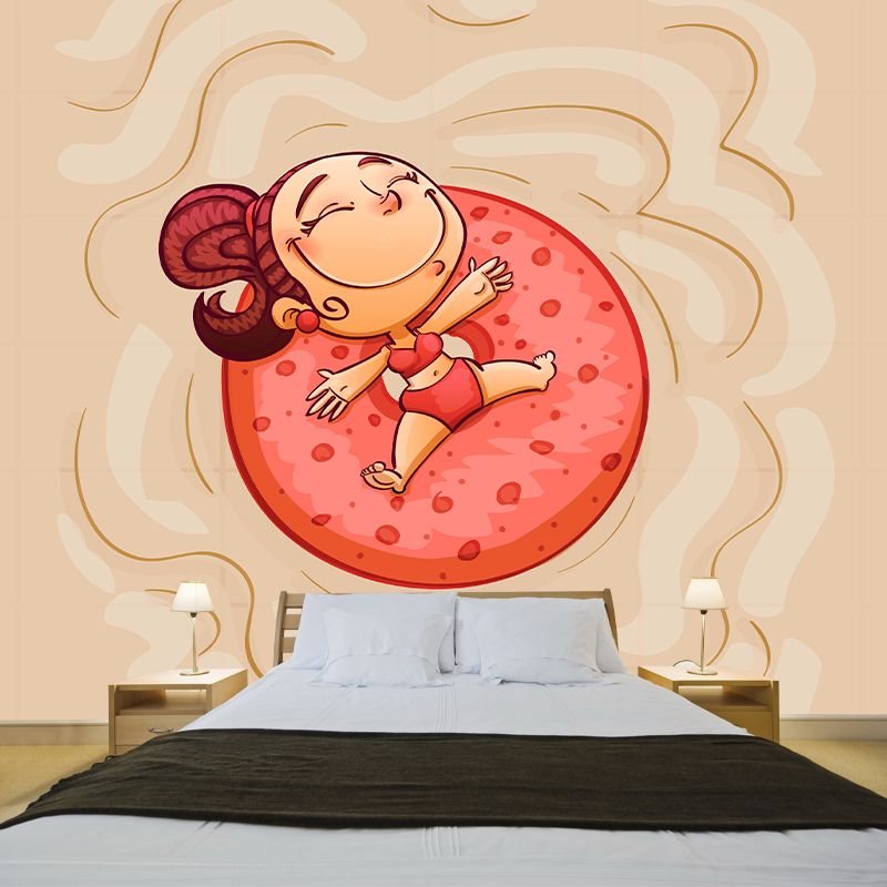 Cartoon Characters Mural Wallpaper Illustration Indoor Wall Mural