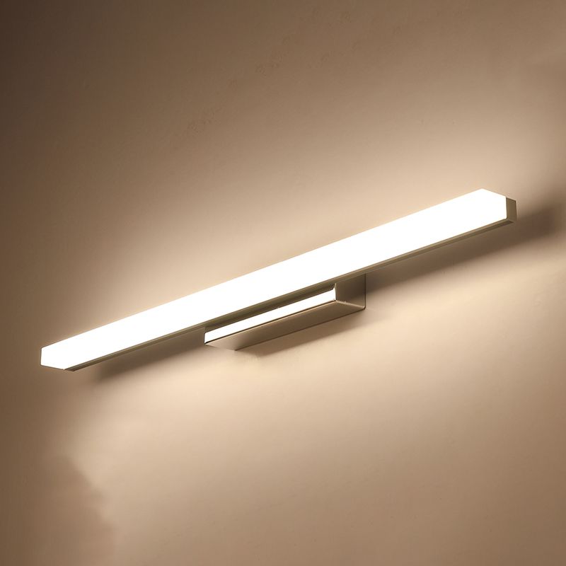 LED Vanity Light Contemporary Mirror Front Lighting with Acrylic Shade for Bathroom