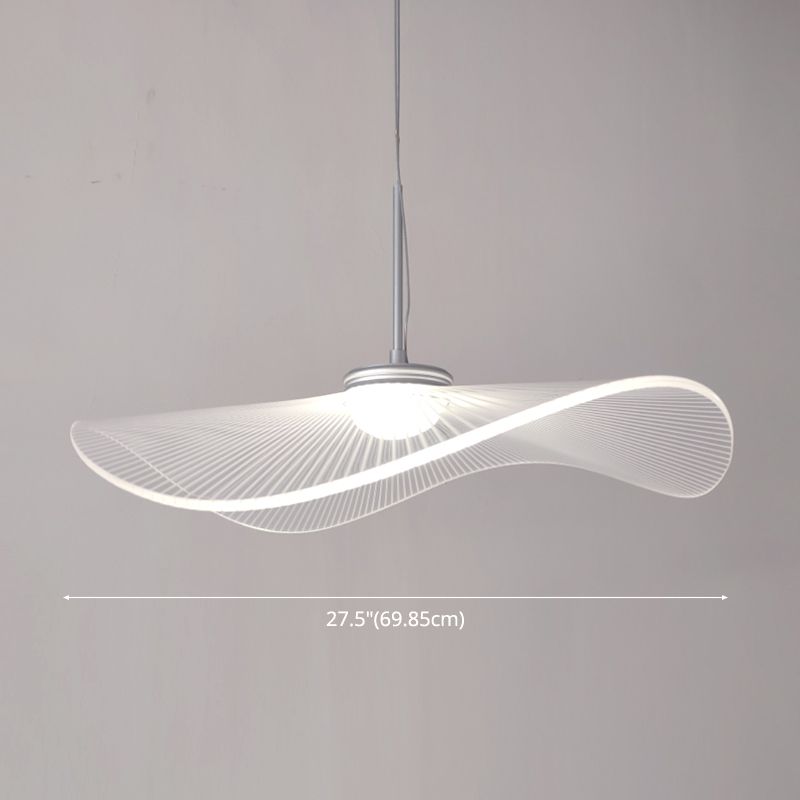Acrylique Pendentif suspendu contemporain Pendant à 1 lumière pour salle à manger
