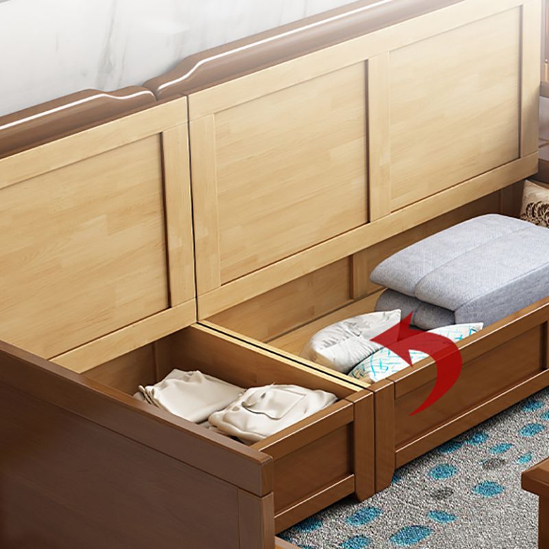 68"W Contemporary Sectional Sofa Fabric Sectional with Bostol Pillows