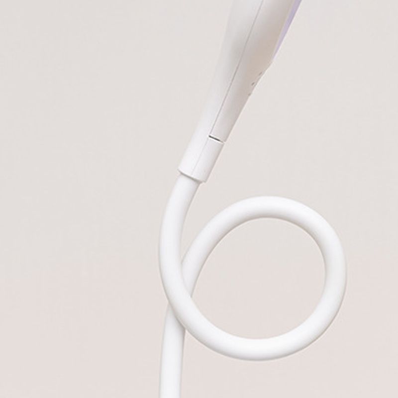 Lampada da tavolo moderna con porto USB a 1 luccio di plastica circolare luce per dormitorio