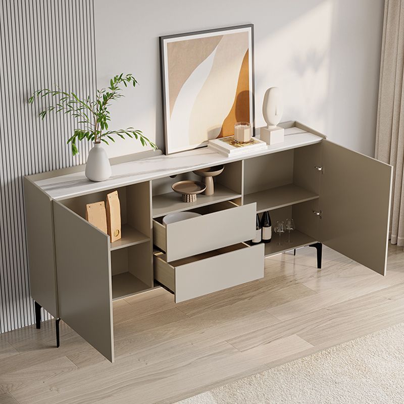 Glam Cabinets Dining Buffet 2-Drawer and 2-Door Buffet Sideboard