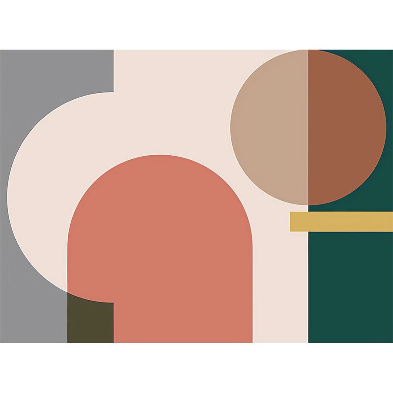 Full Size Wall Covering Unique Novelty Irregular Geometries Wall Mural in Multi-color