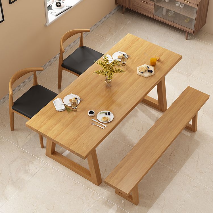 Modern Wood Dining Set 1/2/4/5 Pieces Indoor Dining Furniture for Kitchen