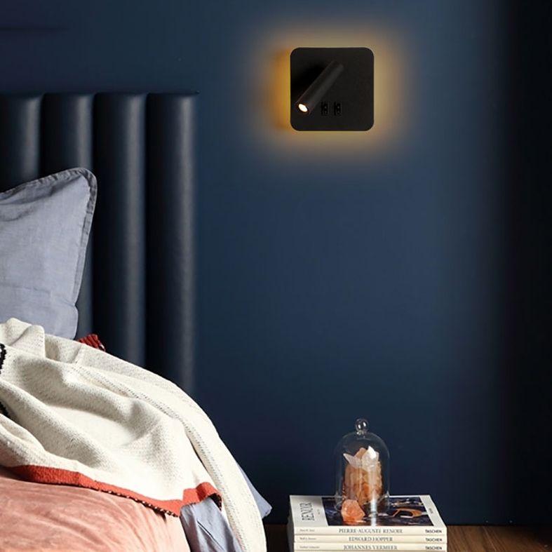 Modern Minimalist Style Wall Mount Light Metal 2 Lights Wall Sconces