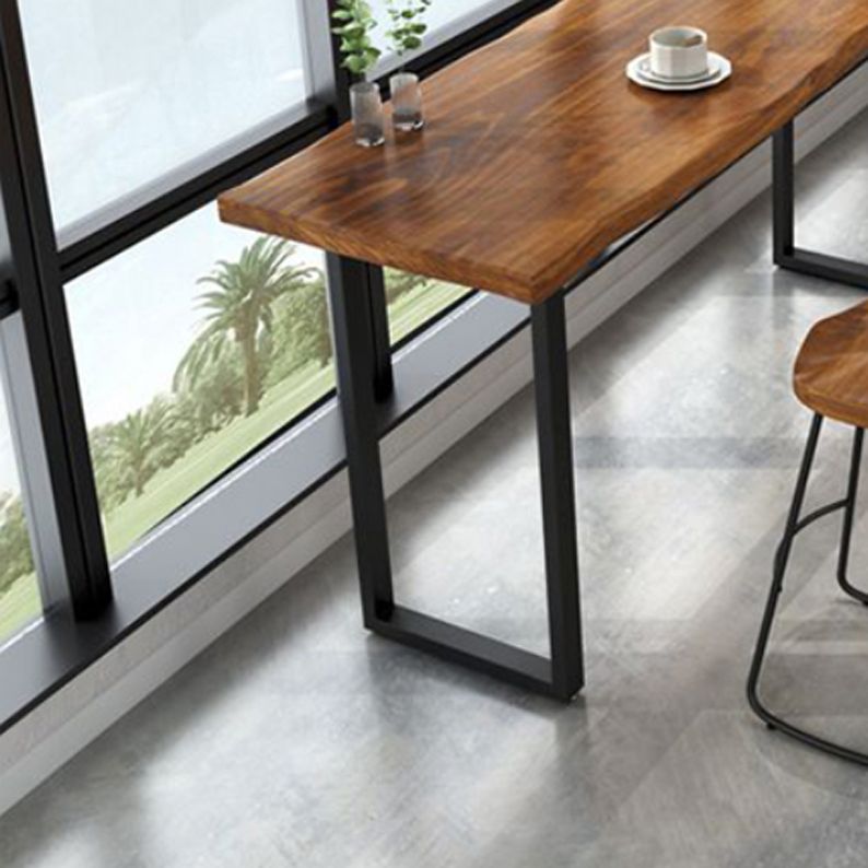 Industrial Rectangle Bar Table Set 1/4 Pieces Counter Table for Indoor