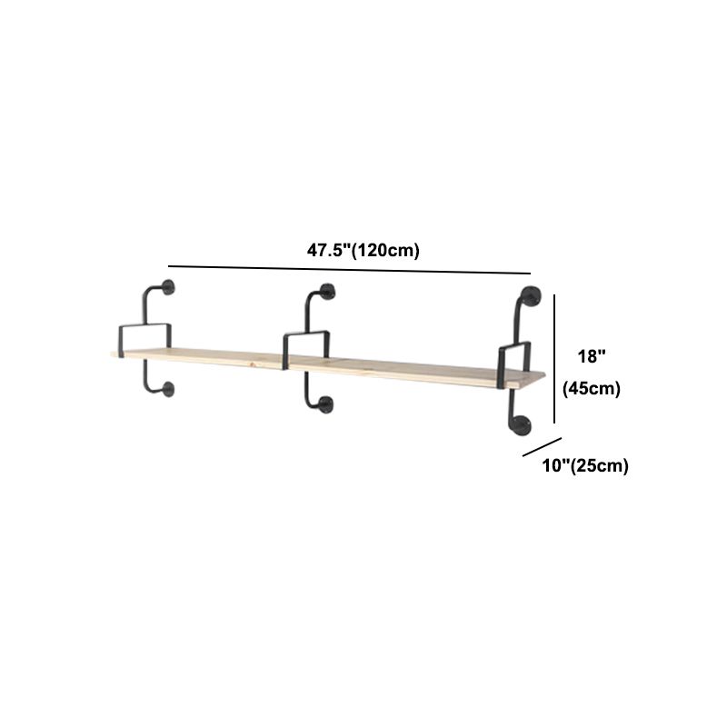 9.84 "W Bookshelf Industrial Sty