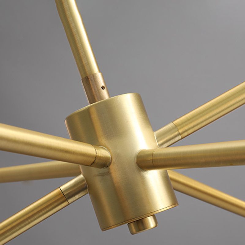 6 lichten goud kroonluchter licht moderne eenvoud witte glasbol schaduwverlichting armaturen