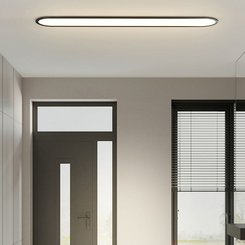 1-Light Ceiling Light Simple LED Ceiling Mount Light with Acrylic Shade for Bedroom