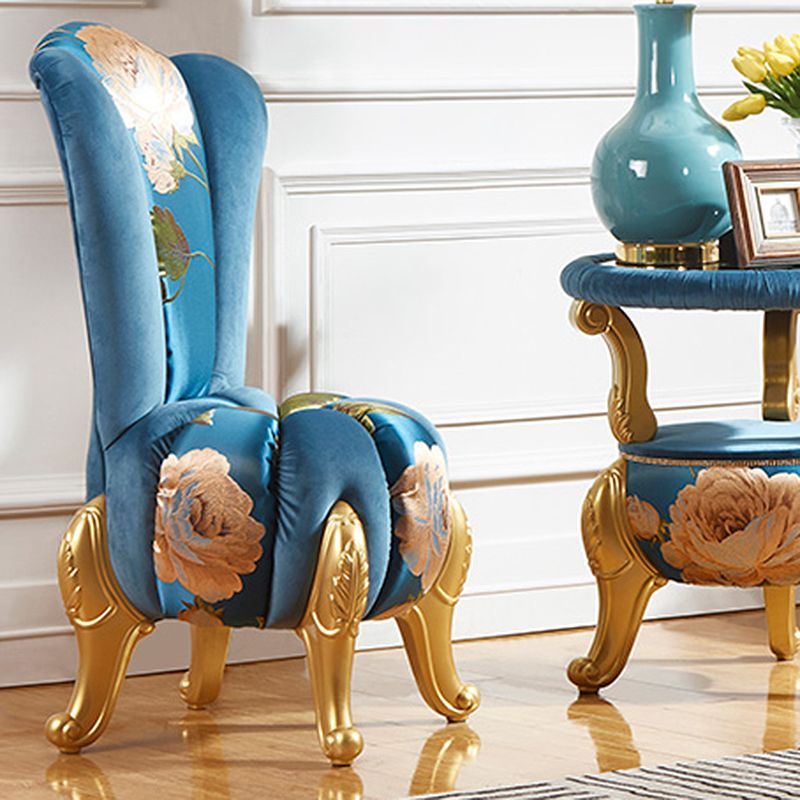 Velvet Armless Parsons Chair with Split Back, 18.11" W √ó 18.11" L √ó 38.19" H