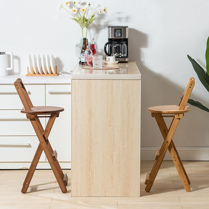 Vouwen houten tegenhoogte ontlasting ronde lage rug moderne arm minder ontlasting
