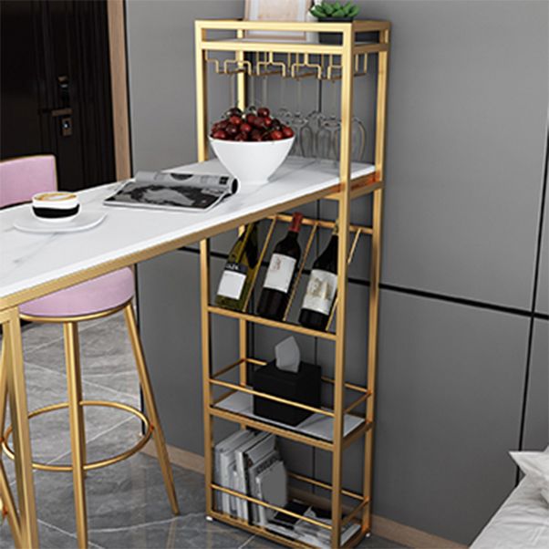 Modern Bar Table Set 1/2/3 Pieces Stone Bar Table and Stool Set