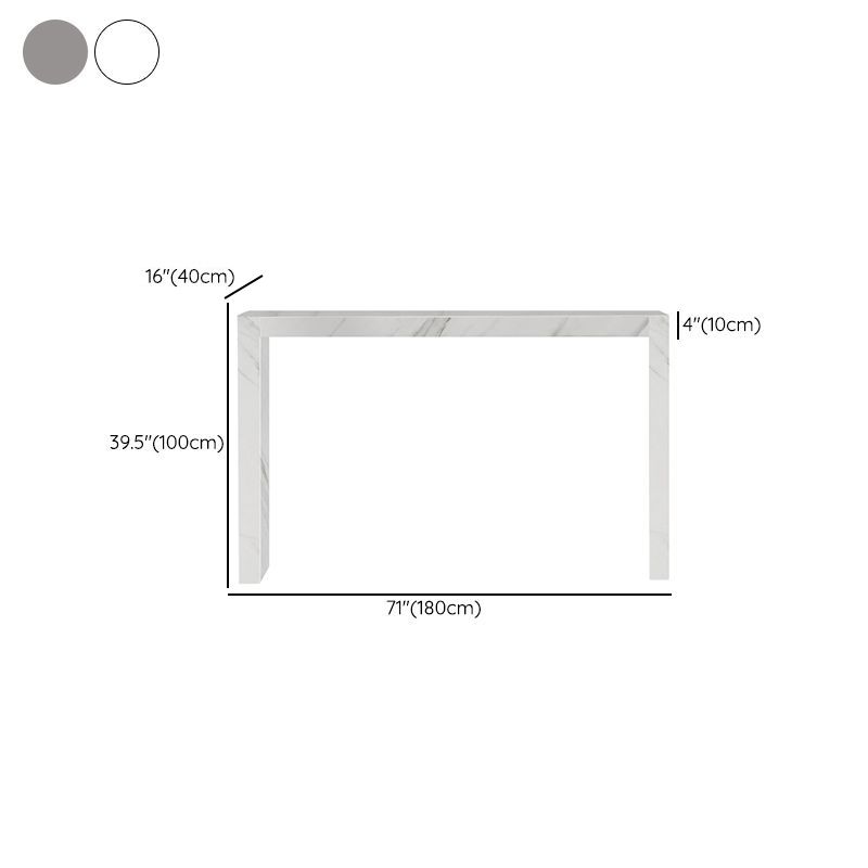 Modern Bar Dining Table Stone Rectangle Bar Table for Living Room