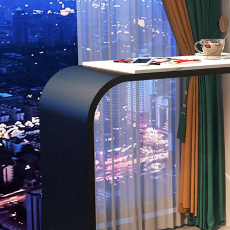 Stone and Metal Bar Dining Table Contemporary Counter Height Table