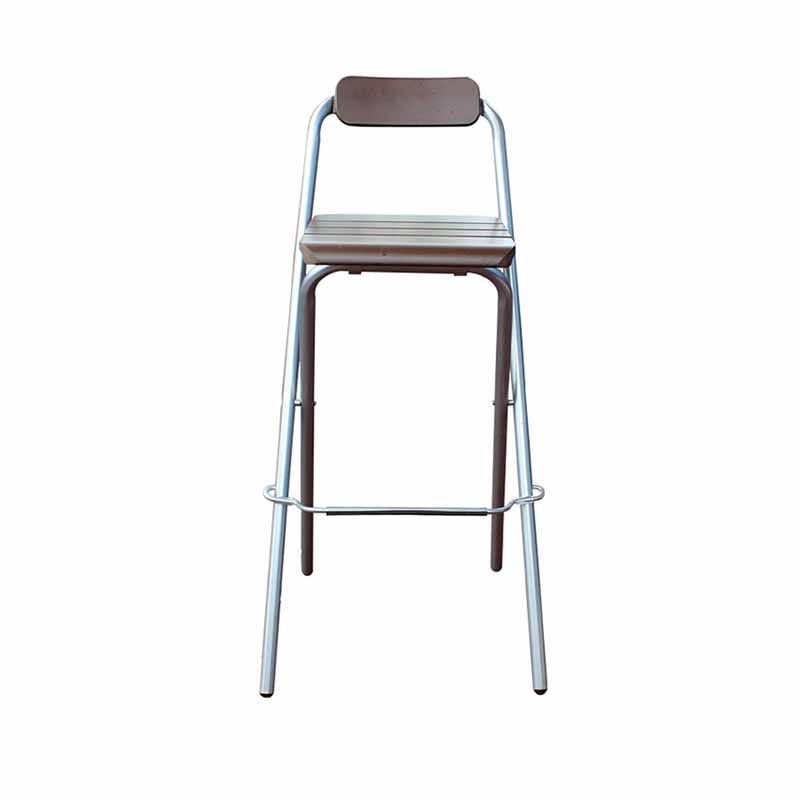 Taburetes de bar de madera sin brazos de estilo industrial, taburetes plegables para mostrador, 1 pieza