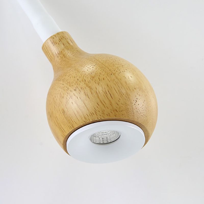 Holz moderne 1-Licht-Wandleuchte bewaffnetes Lesung Lampe für Schlafzimmer