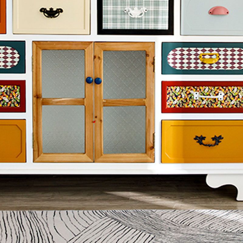 Coastal Style Dresser Manufactured Wood Storage Chest Dresser for Bedroom