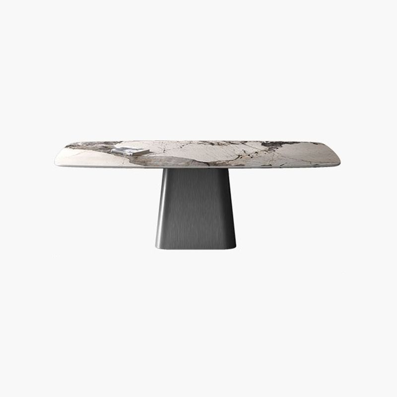 Modern Rectangle Dinette Set 1/3/4/7 Pieces Sintered Stone Top Dining Table Set