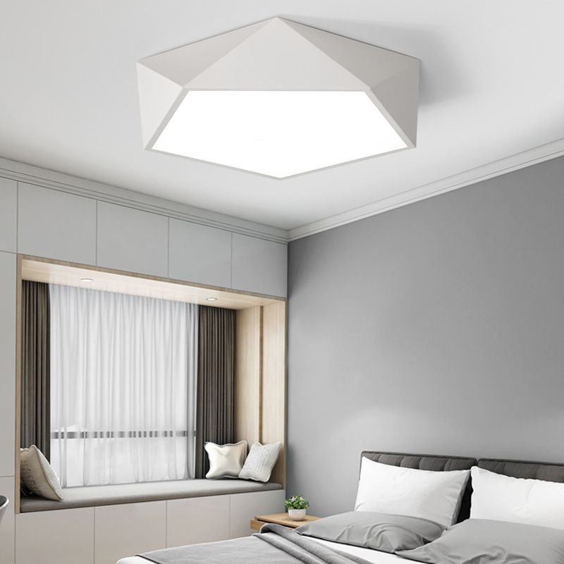 Simplicity Ceiling Fixture Contemporary Metal LED Flush Mount Light