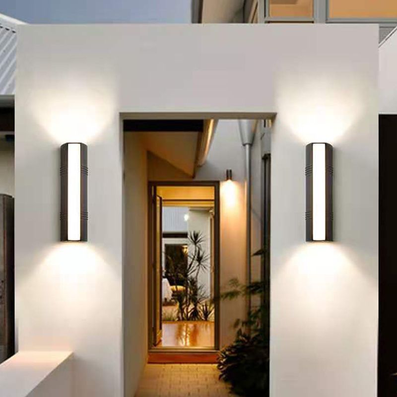 Moderner Stil rechteckiger Wand montiertes Licht Metall 3 Leuchten Wandscheibe Lob Schonce