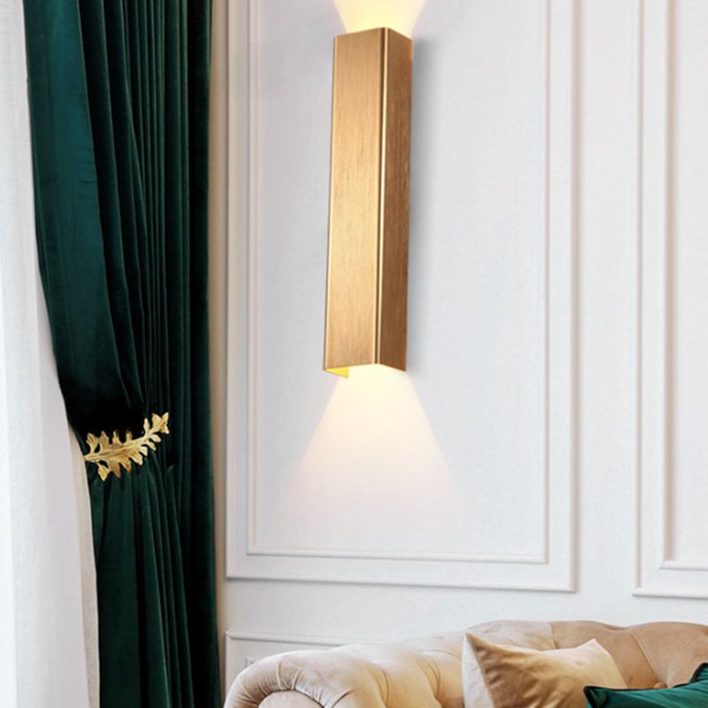 Metal Rectangle Wall Mount Lamp Simple Wall Mounted Light Fixture