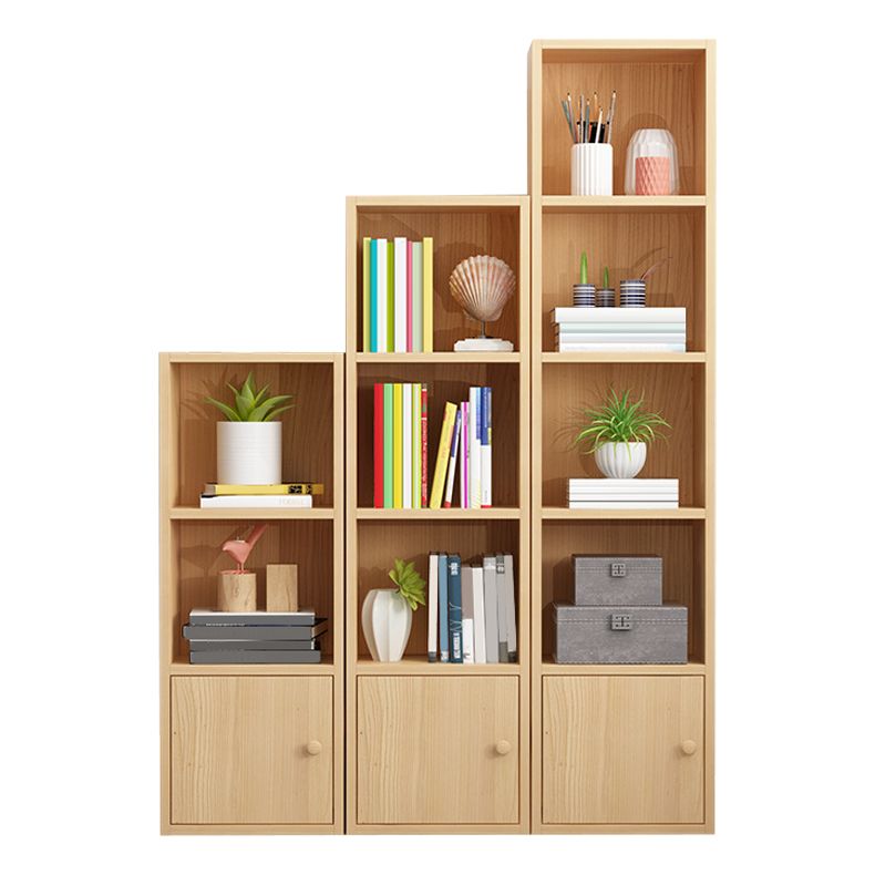 Closed Wooden Bookshelf Modern Home Living Room Study Corner Bookcase