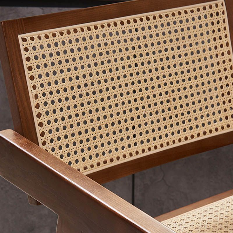 Contemporary 43.3-inch Armed Bar Stools with Solid Wood Base