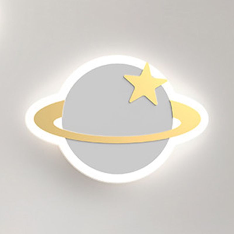 Modern Style Unique Shape Wall Sconce Metal 1 Light Sconce Lighting for Dining Room