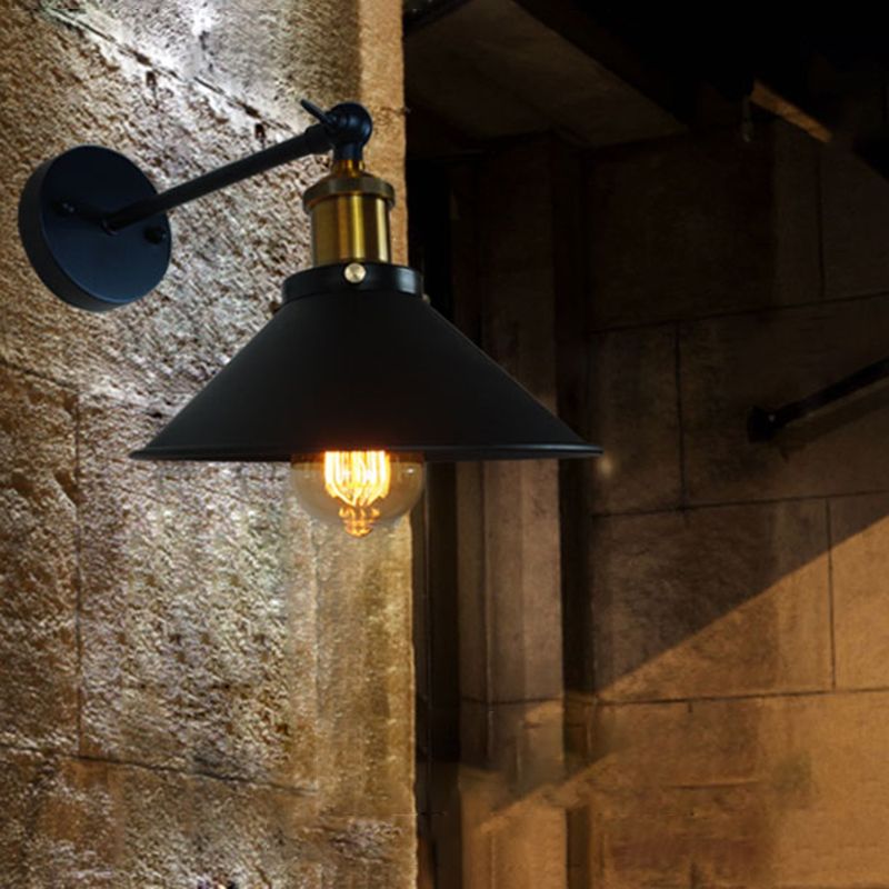 Industriestil ausgestattet geformte Wandlampe Metall 1 Leichte Wandmontagelampen