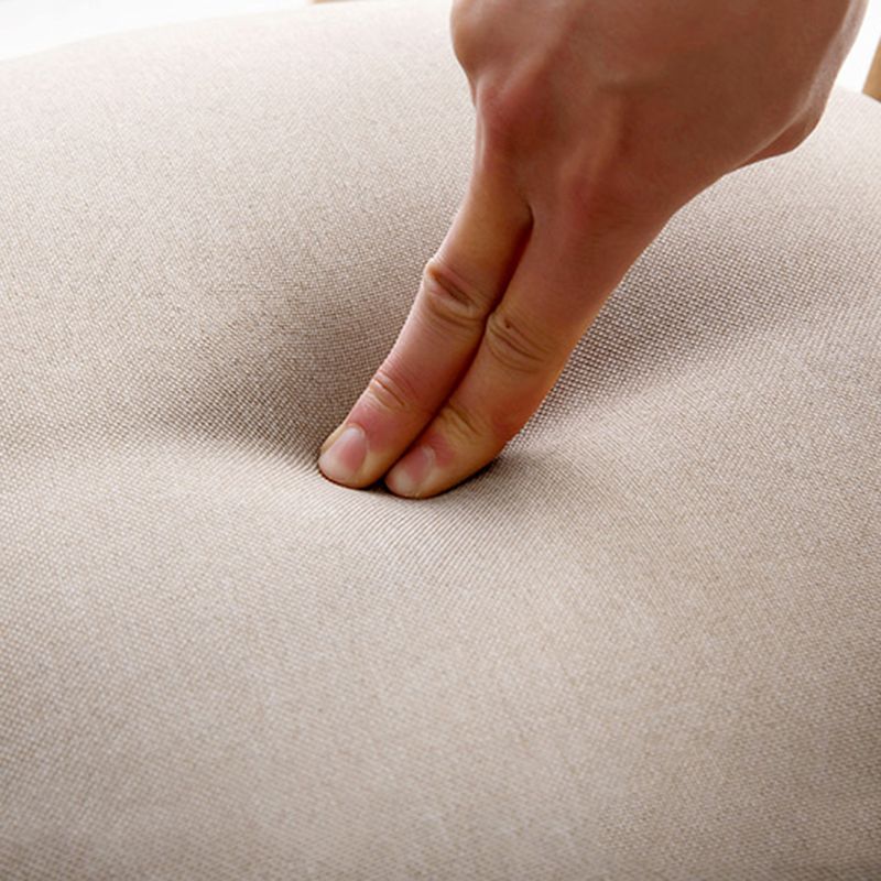 Taburete moderno de los brazos del brazo del respaldo de la madera de la madera con cojín