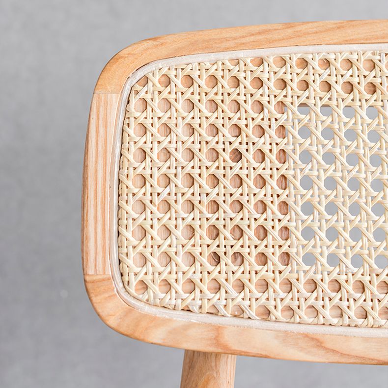 Minimalist Wood Side Dining Chairs Open Back Side Chairs for Home