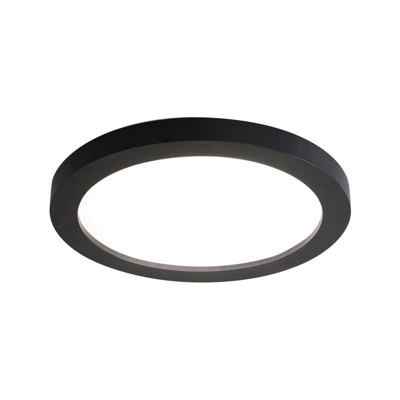 Plaatmetaal Inbouw Minimalisme Led 14"/18"/21,5" Breed Zwart Inbouwplafondlamparmatuur met verzonken diffuser