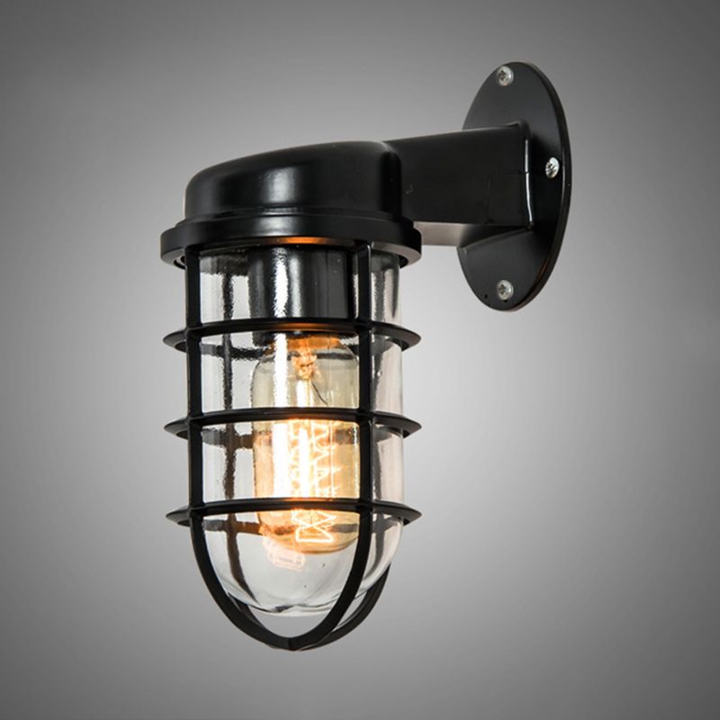 Luz de pared de metal sombreada Diconce American Industrial Style 1 Light Sponces