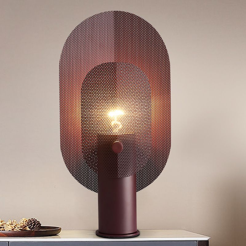 Creative Oval Table Light Postmodern Metal 1 Bulb Living Living Room Night Stand Lampe